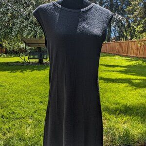 🌞Anthro sparrow M 100 merino wool dress euc black
